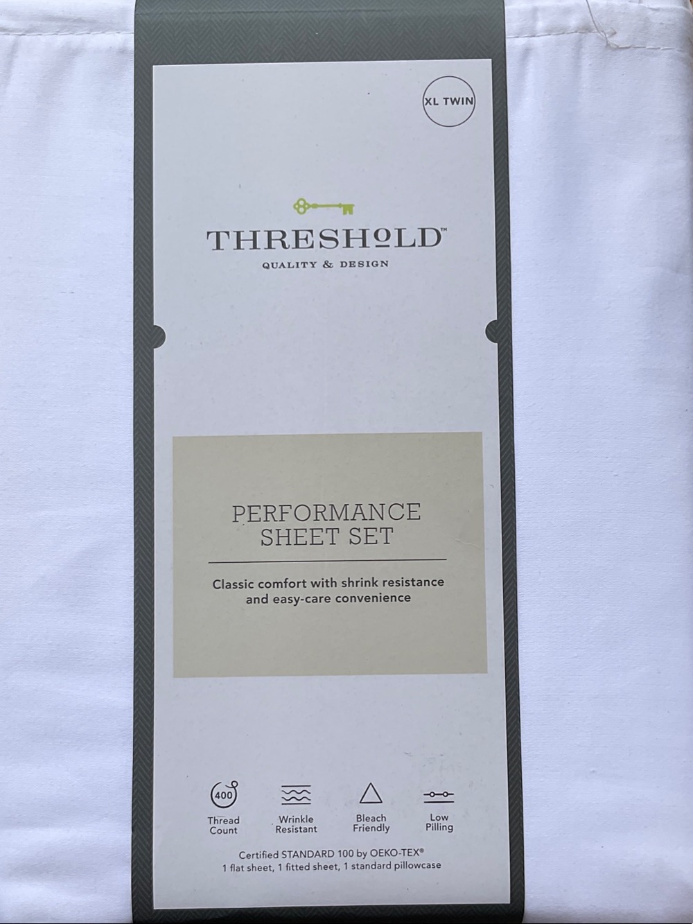Threshold Performance Sheet Set - White XL Twin NWT